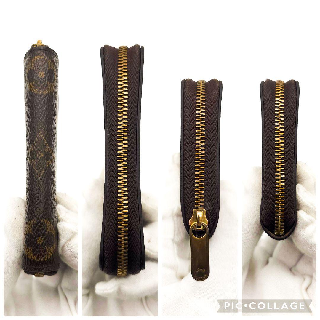 ルイヴィトン　ジッピーパース　財布　モノグラム　小銭入れ　F385