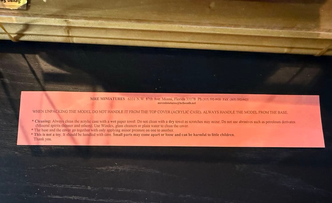 MRE Miniatures Seven Seas Voyagerクルーズ船模型