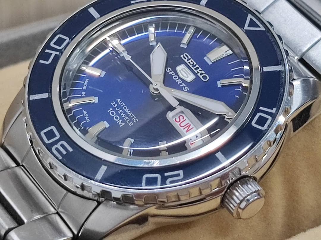 SEIKO 7S36-04N0 自動巻き時計 箱・コマ・取説完備 稼働品