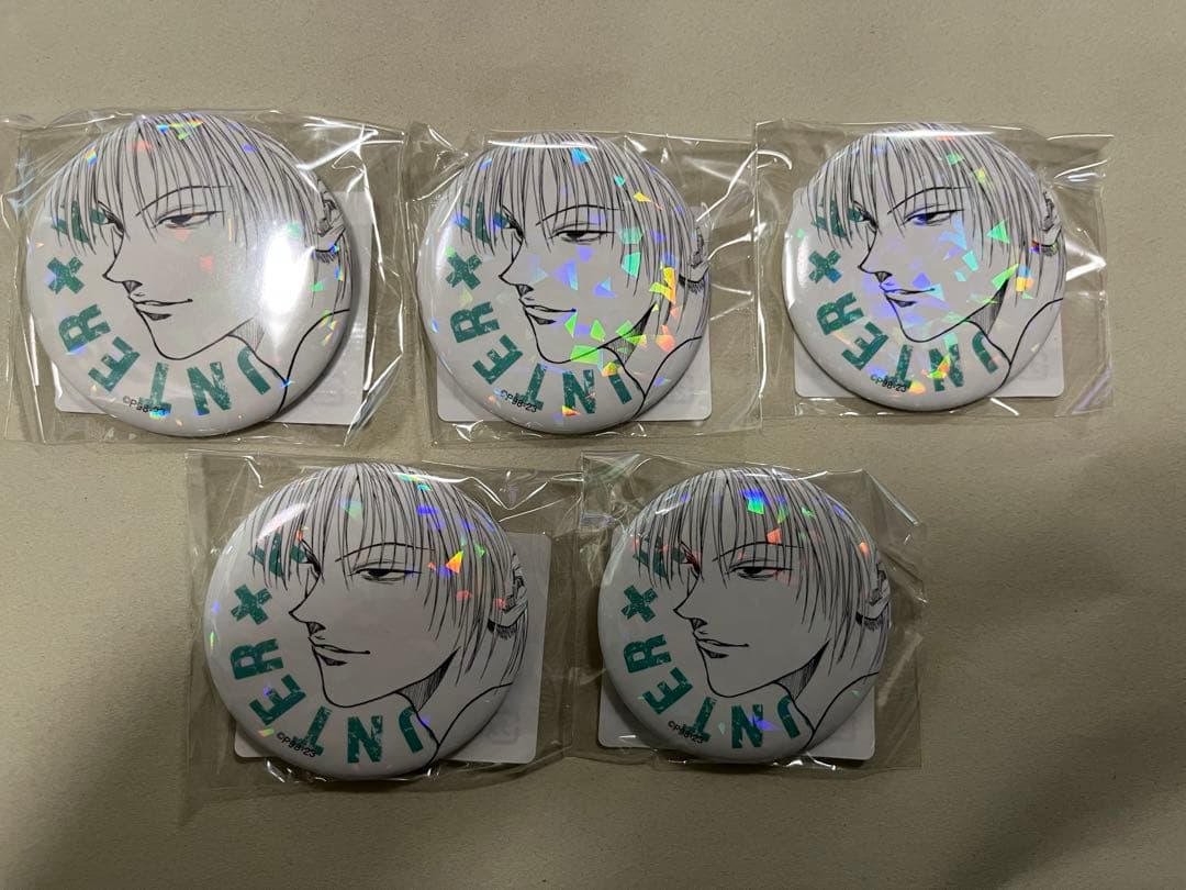 HUNTER×HUNTER オールスター缶バッジ　ヒソカ　天空闘技場×5