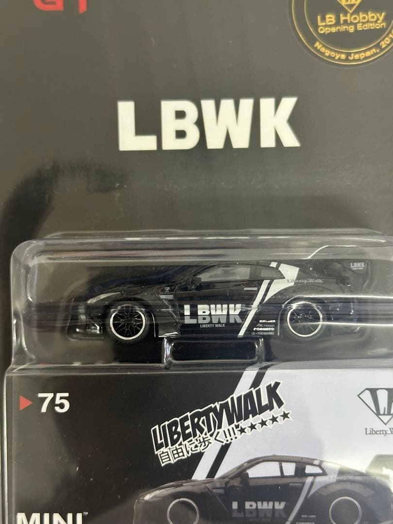 MINI GT LBWK 日産GT-R ブラック マットブラック1/64