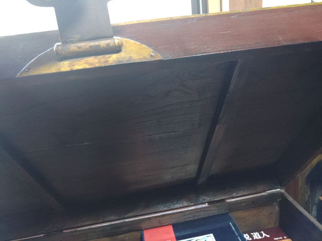 木箱　宝箱　時代　大型　希少　大正　レトロ　アンティーク　棚　骨董　収納　台