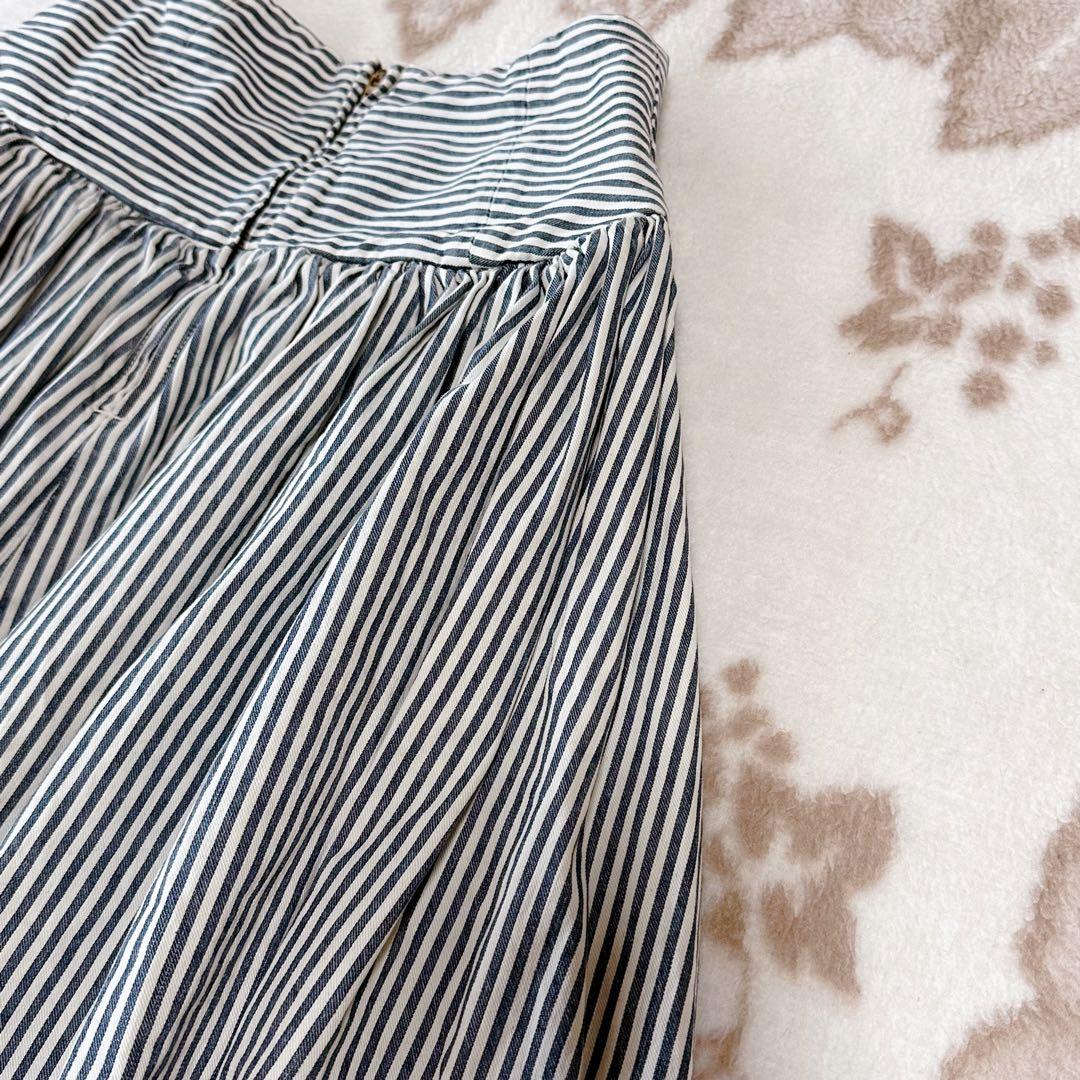 キャピタル ヒッコリーデニム ワイド スカートパンツ サルエル ガウチョ 袴