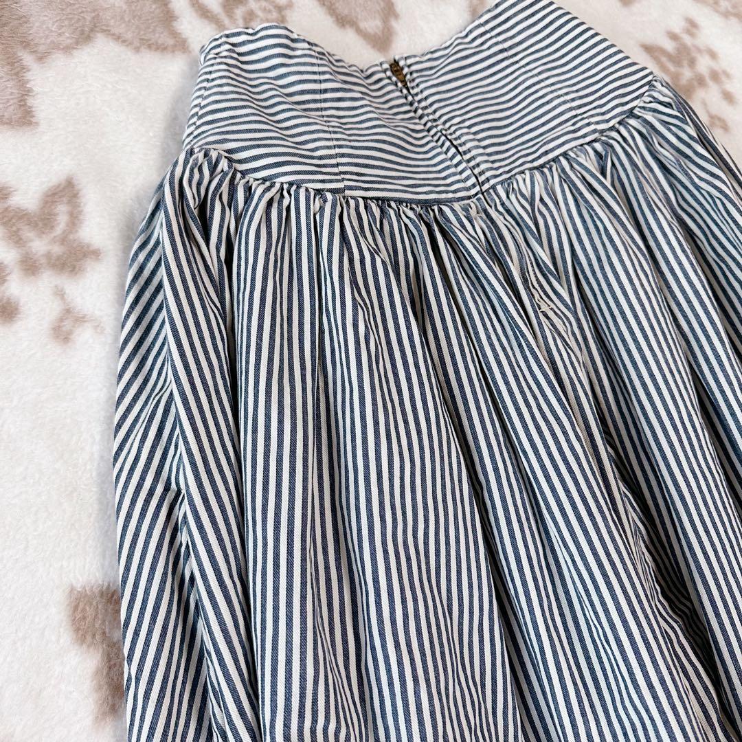 キャピタル ヒッコリーデニム ワイド スカートパンツ サルエル ガウチョ 袴