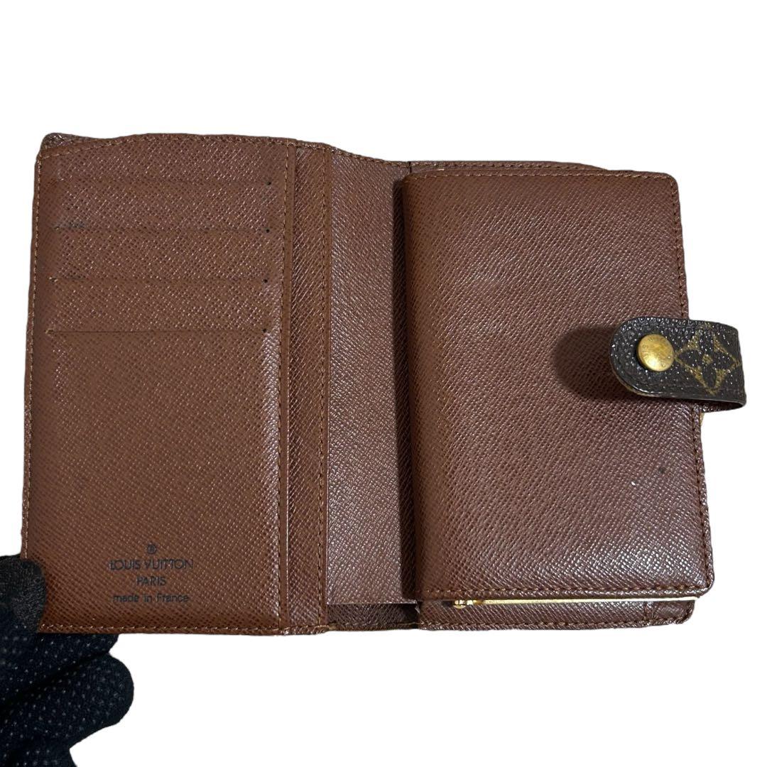 ルイヴィトン ポルトフェイユ・ヴィエノワ　二つ折り財布　モノグラム　がま口