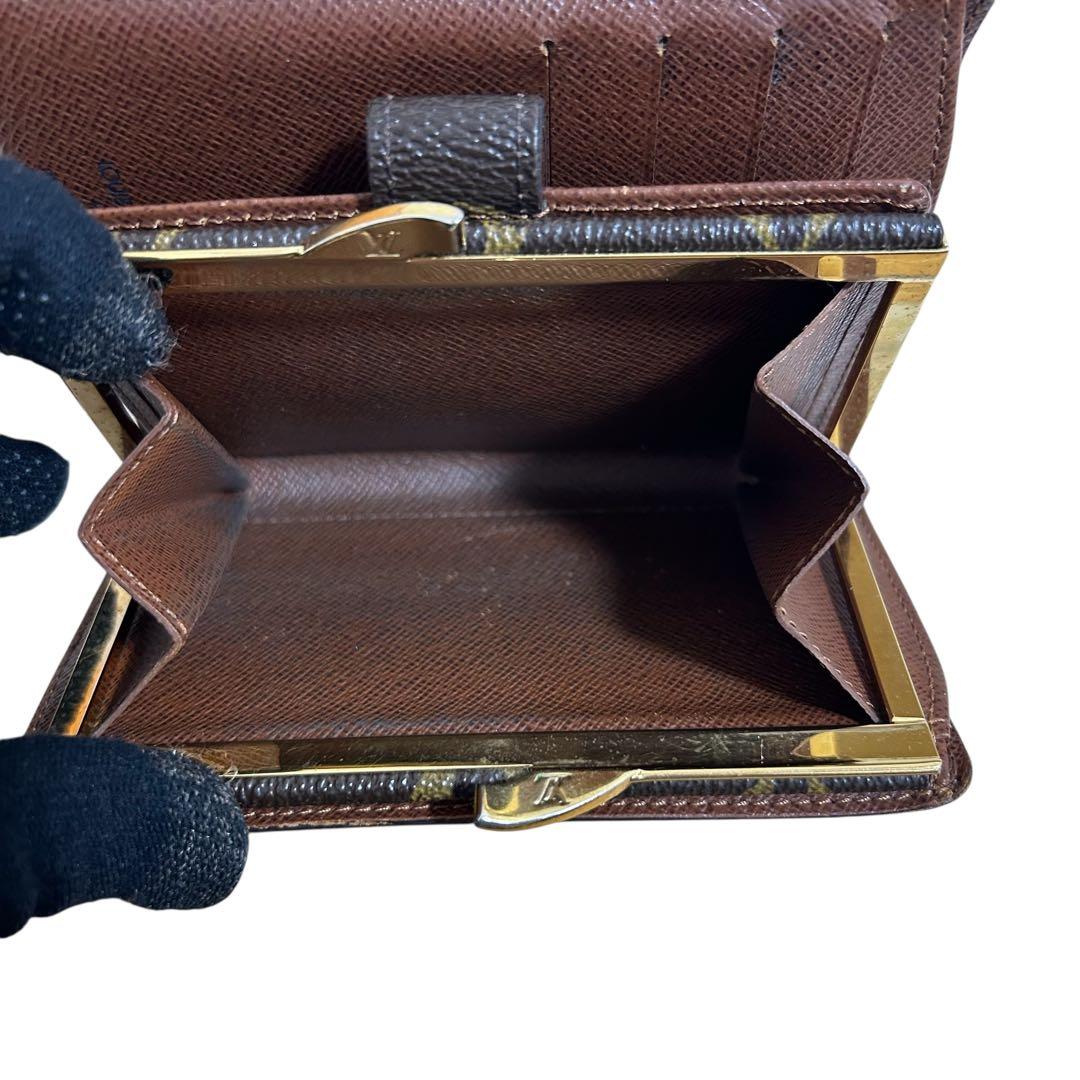 ルイヴィトン ポルトフェイユ・ヴィエノワ　二つ折り財布　モノグラム　がま口