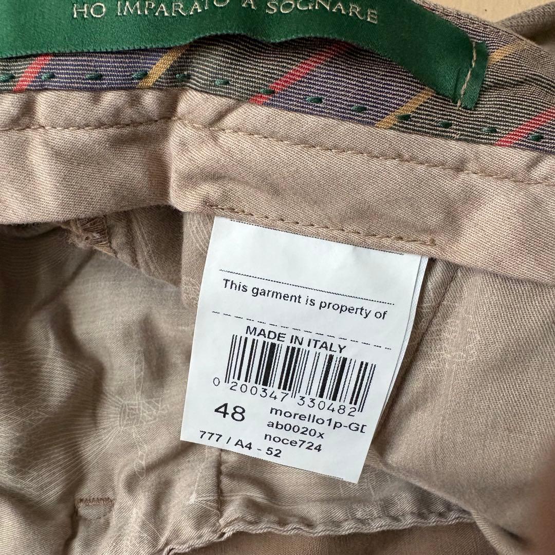 新品未使用/3.5万円/BERWICH/フェードベージュグレンチェックパンツ