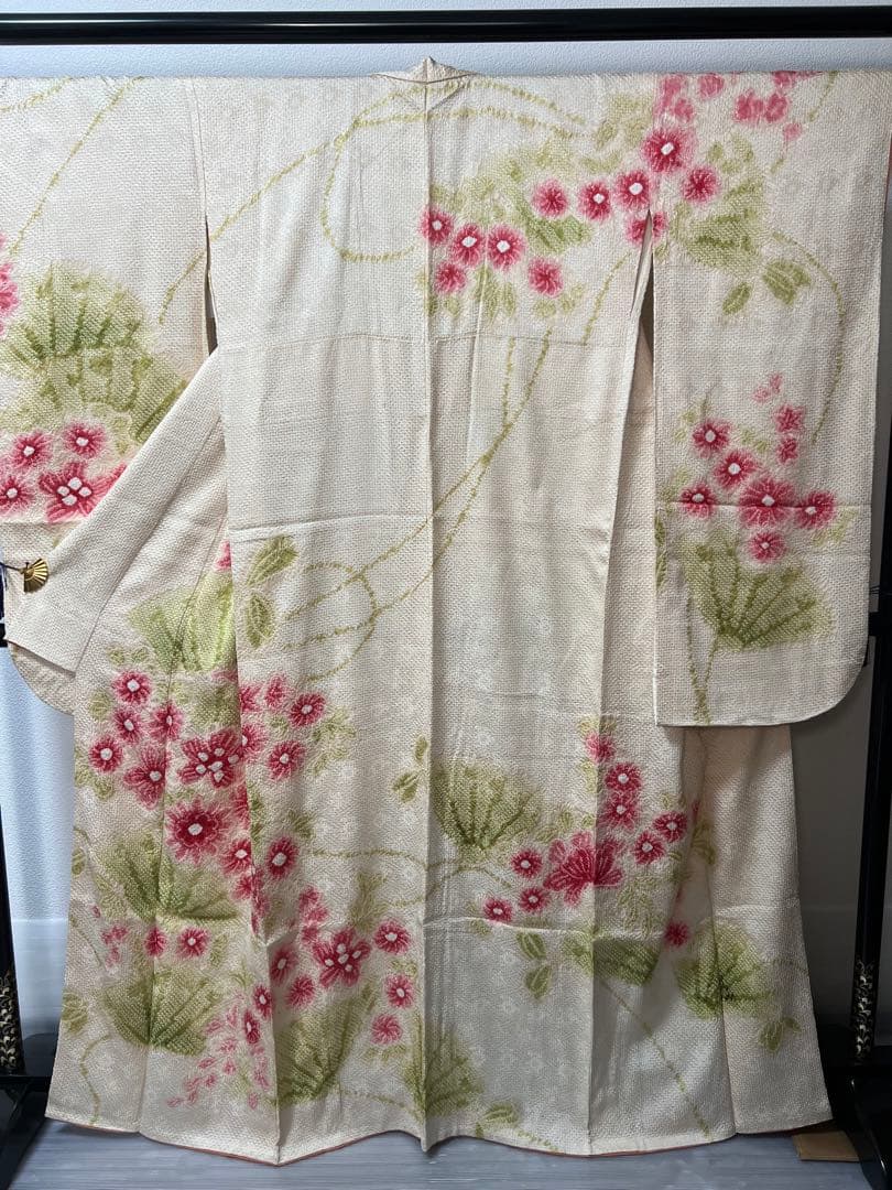 正絹総絞り振袖、長襦袢セット