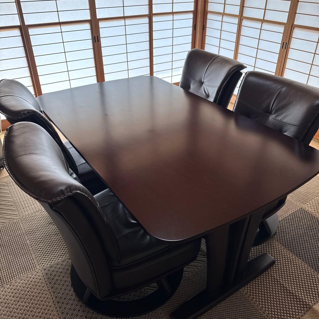 ダイニングテーブルセット　４人掛　村内家具