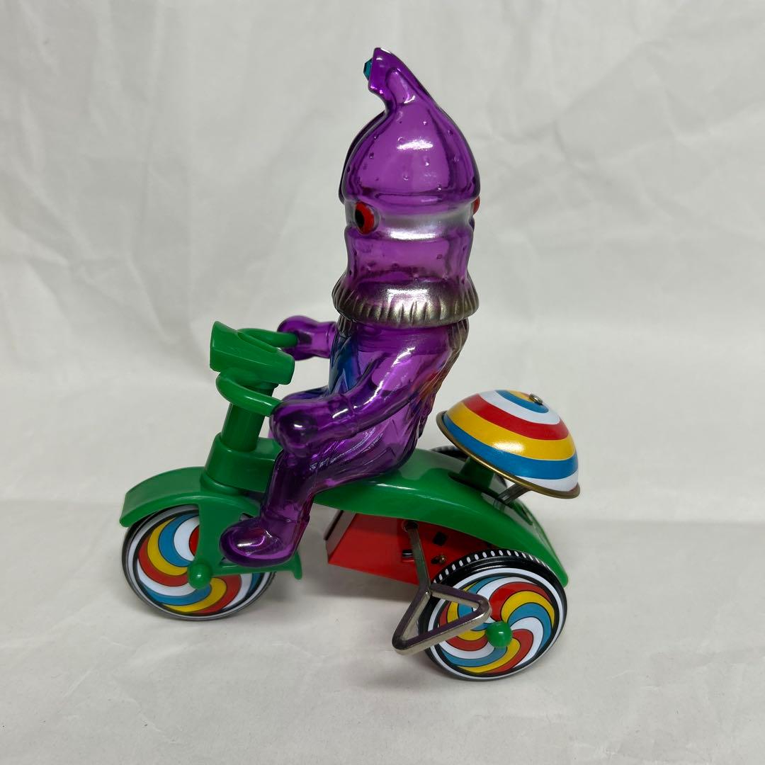 ブルマァク　M1号 ケムール人 紫　ウルトラQ ウルトラマン ソフビ　ゼンマイ