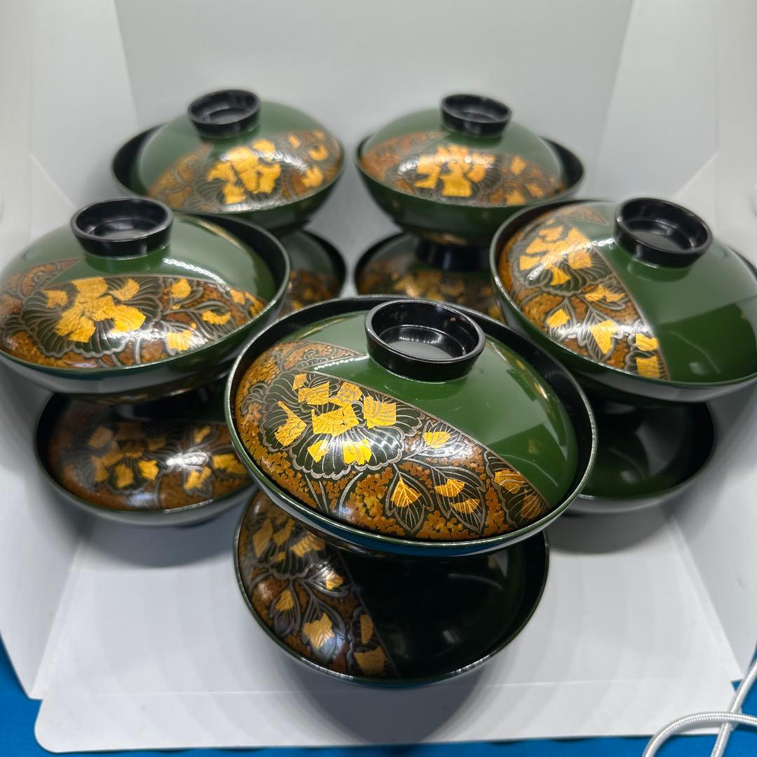 【HMZ681】輪島塗　吸物椀　十客　高橋　長期保管品