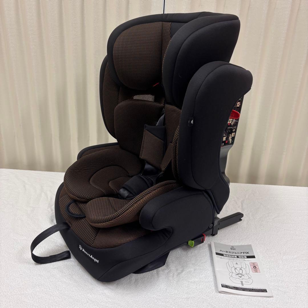 ☆未使用に近い☆　1～11才　ハーネスジュニアFIX　ISOFIX　ブラウン