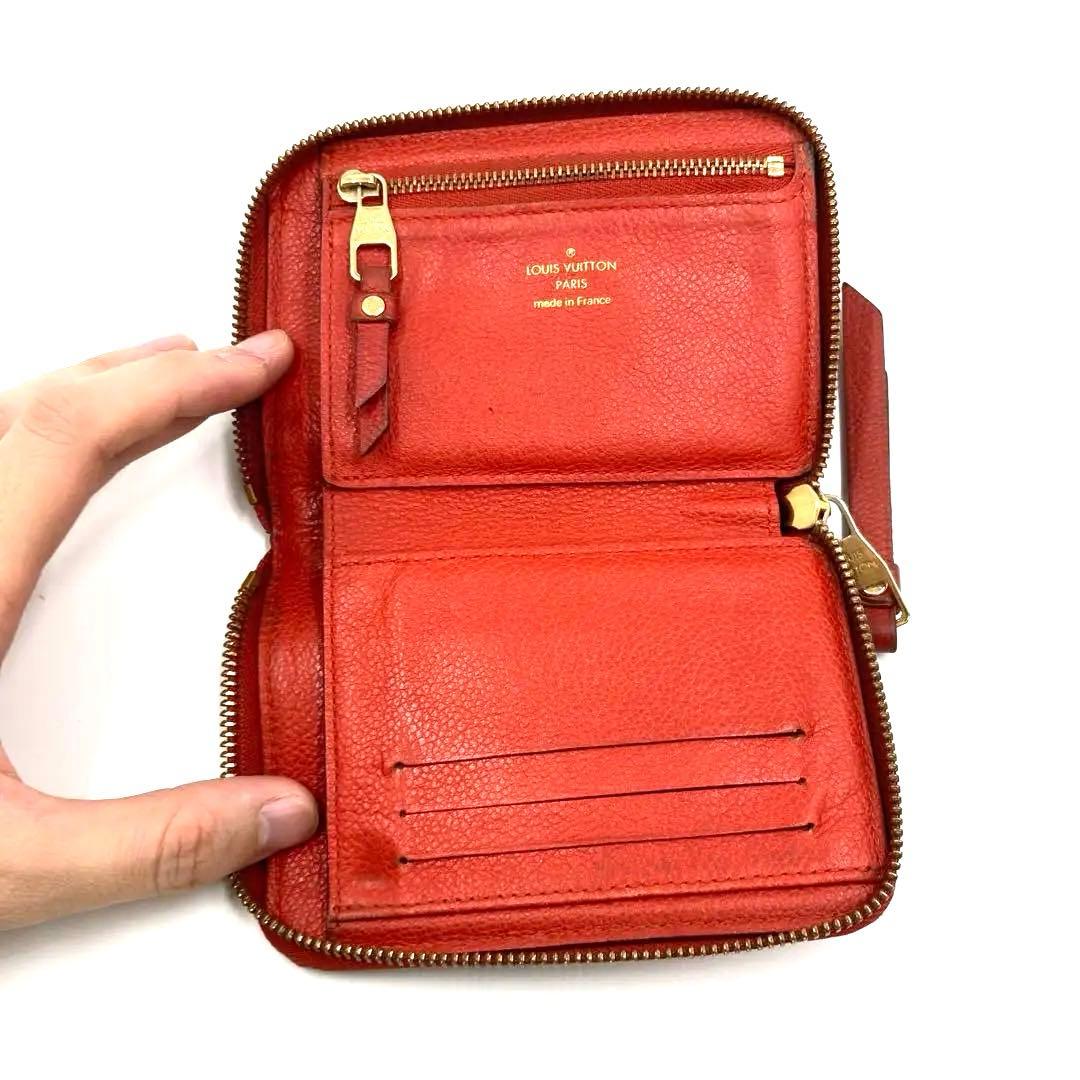 【美品】ルイヴィトン モノグラム アンプラント ジッピーパース オリアン