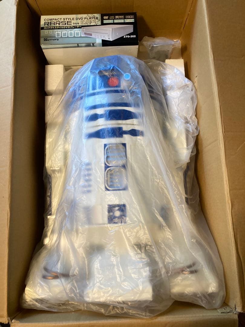 【超美品•日焼け無】スターウォーズR2-D2 超大型フィギュア型DVDプレーヤー