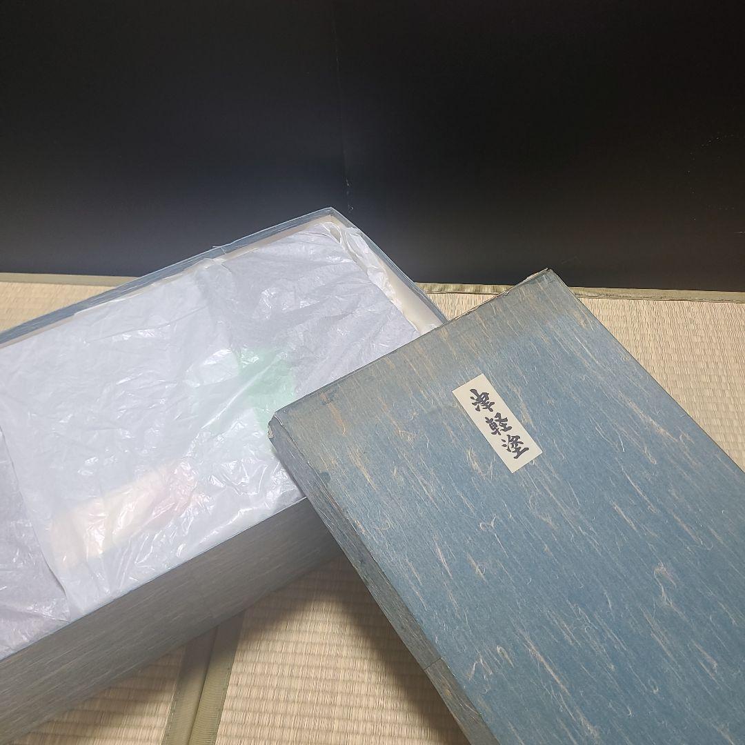 大型　机大　横幅60cm　花台　盆栽台　漆塗り　津軽塗　唐塗　巻き足　小林漆器