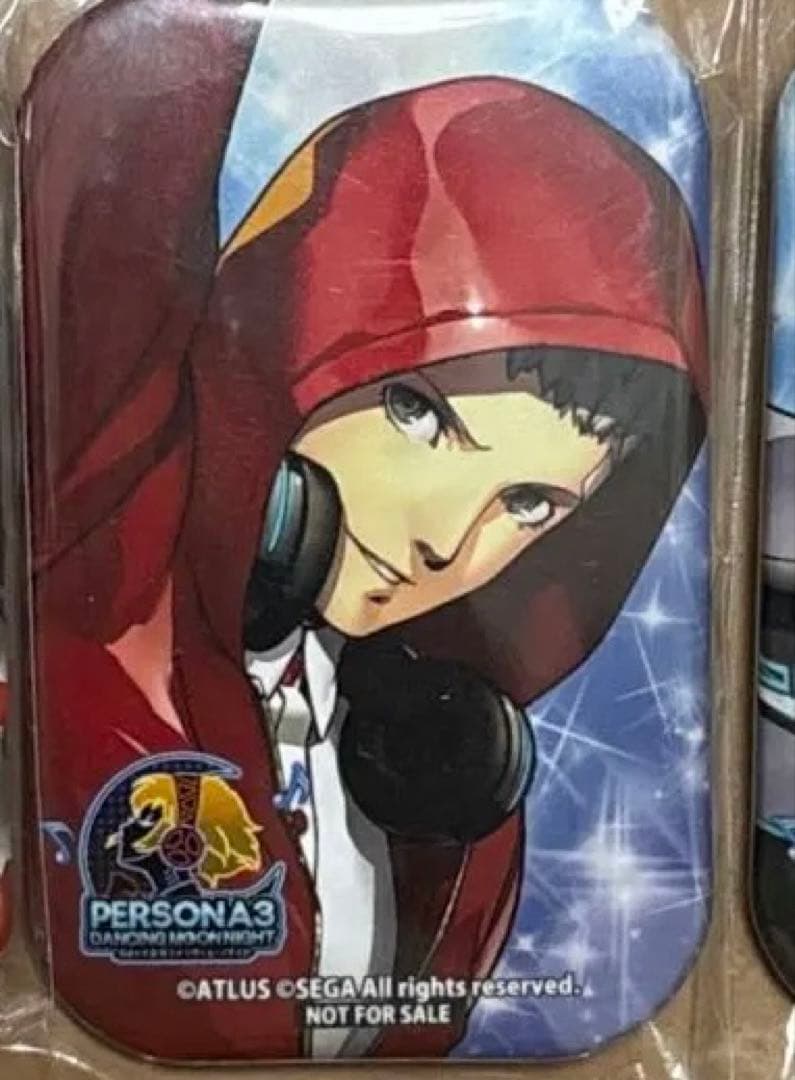 ペルソナ3 P3D 購入特典 結城理 アイギス 真田明彦 缶バッジ
