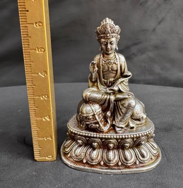 仏教美術 普賢菩薩仏像 書道具 文房具 装飾品 工芸品 美術