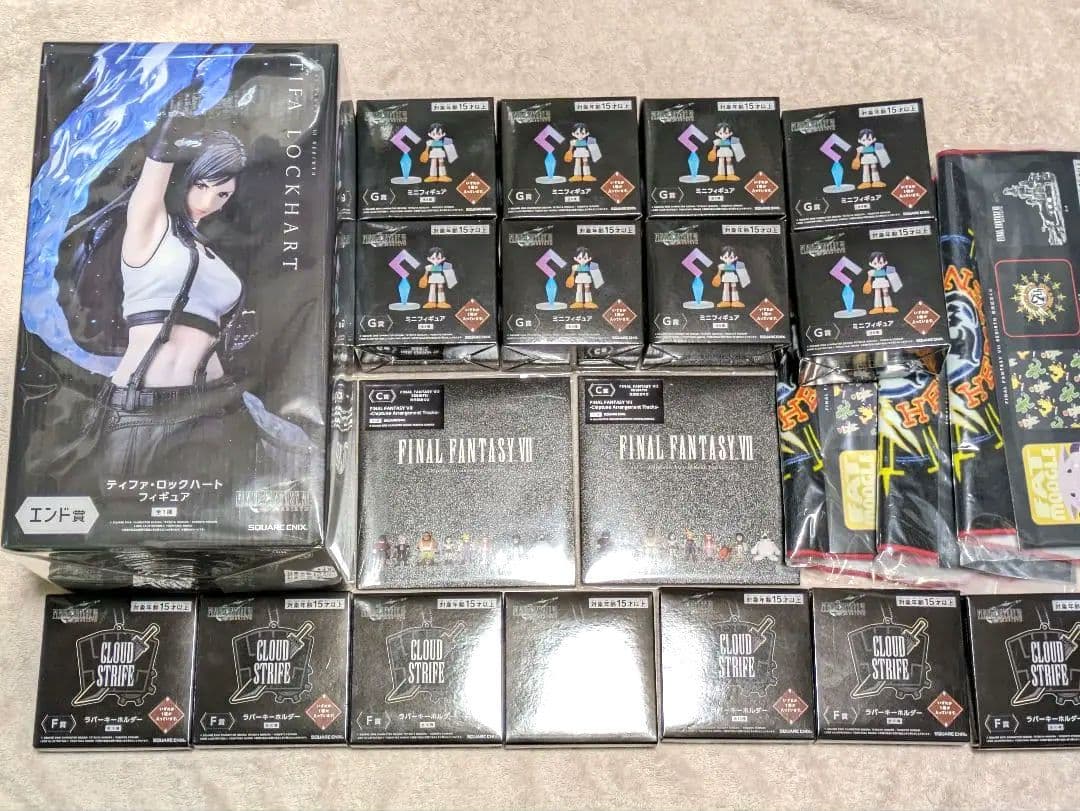 FF7　発売記念くじ　ティファ　ミニフィギュア　CD　まとめ　新品未開封