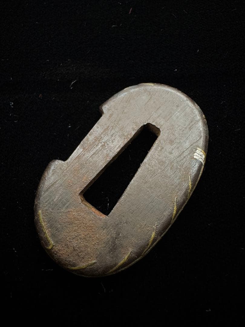 鐔 蜻蛉図 鉄 無銘 日本刀 刀装具 骨董 古美術 江戸時代 時代物