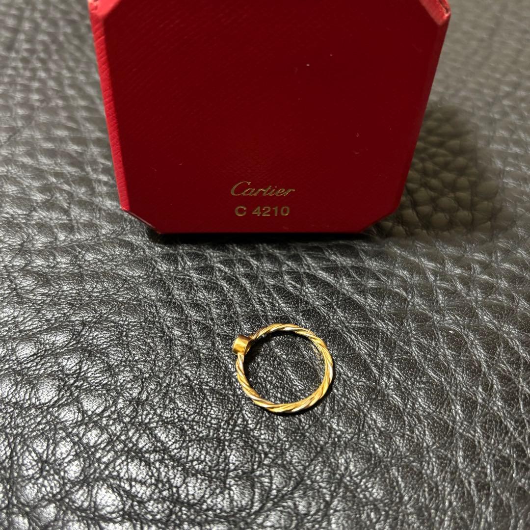Cartier ダイヤ ゴールドリング サイズ48保証書付き