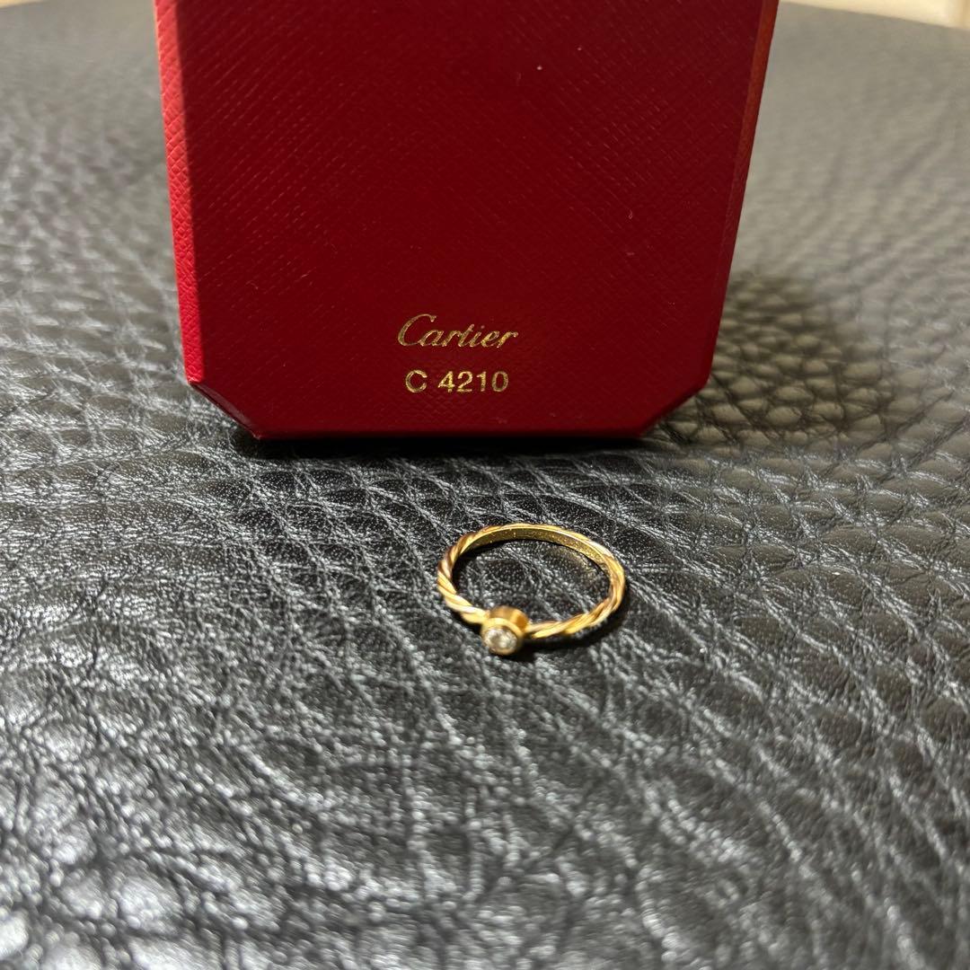 Cartier ダイヤ ゴールドリング サイズ48保証書付き