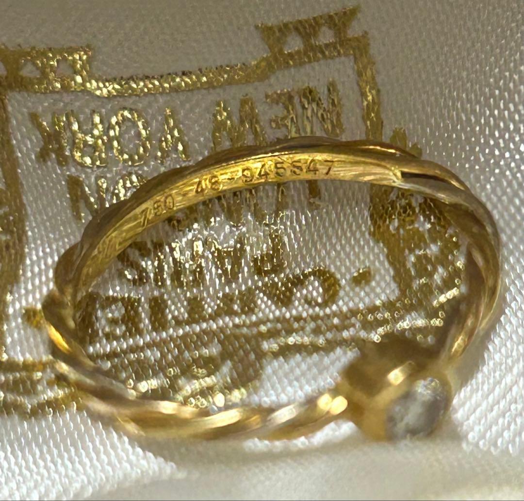 Cartier ダイヤ ゴールドリング サイズ48保証書付き