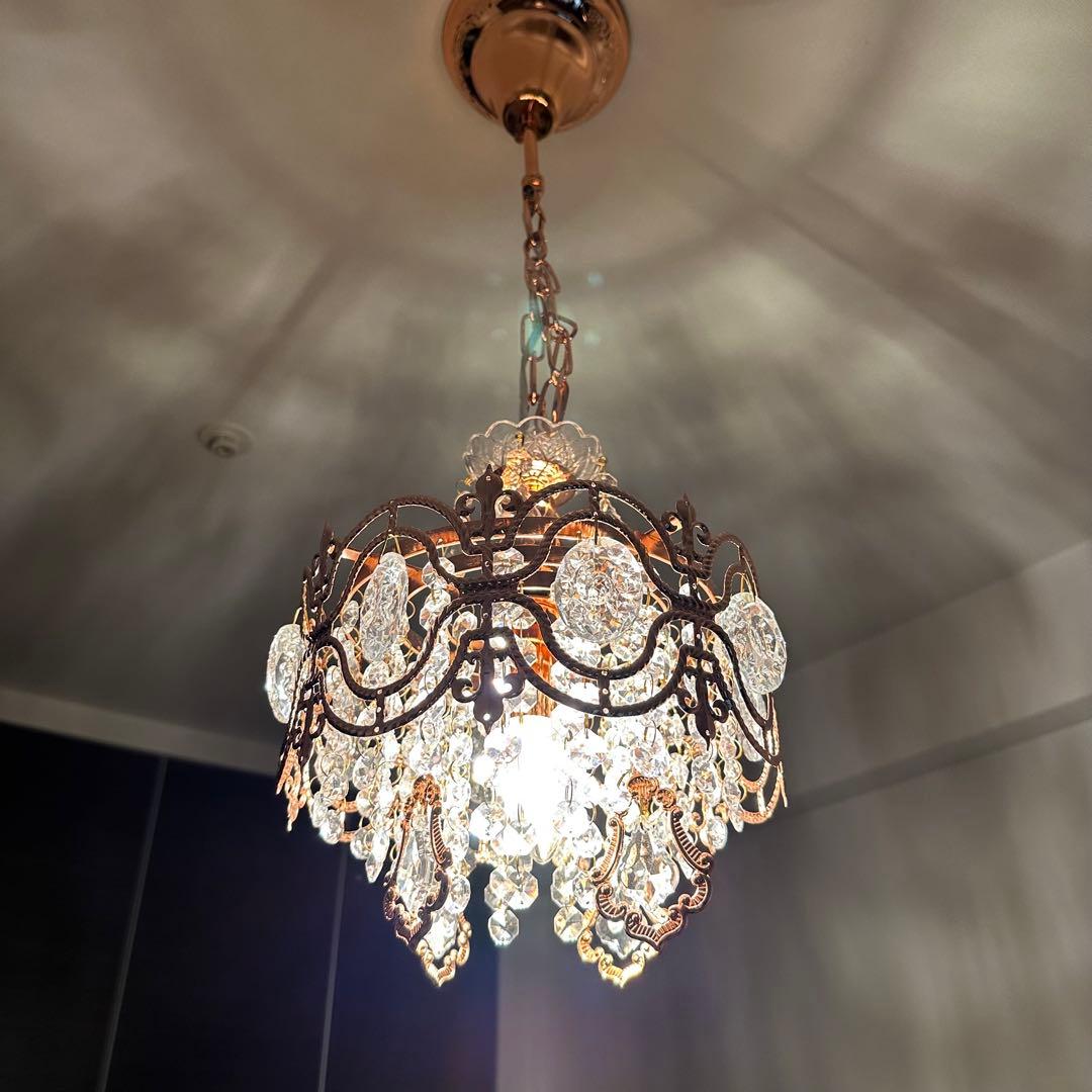 ルュシエンヌ　1灯 ミニシャンデリア　クリスタル