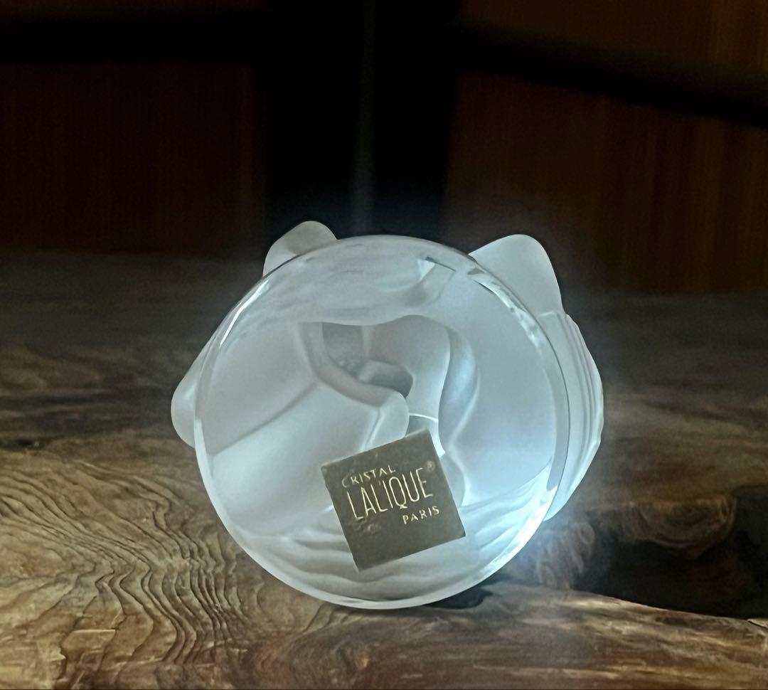 OLD LALIQUE フロストクリスタル女性像と白鳥