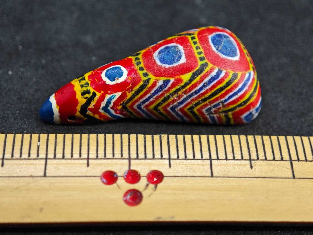 アフリカモーリタニア製とんぼ玉オールドキファ美品（oldkifa-b）