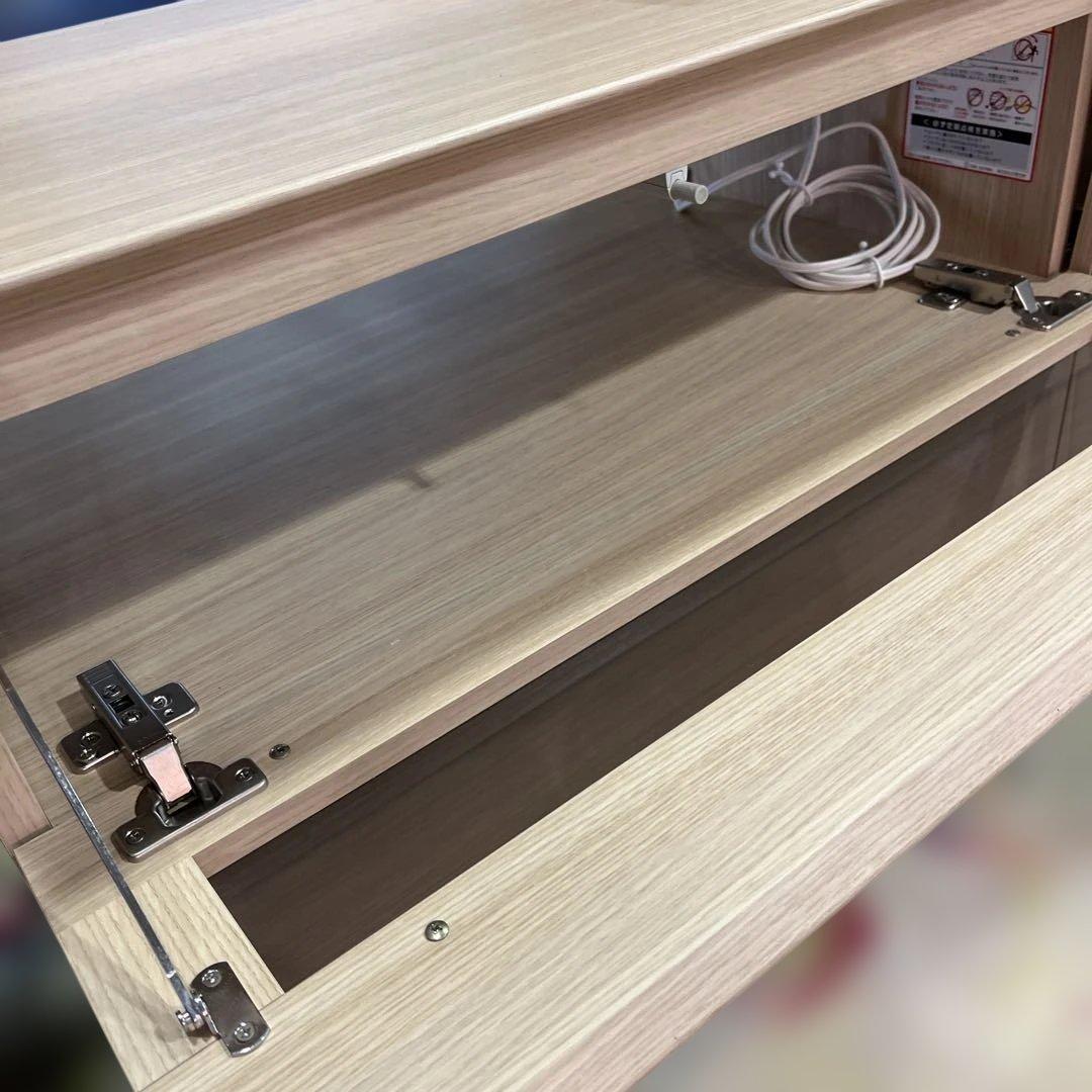 【パモウナ】◇テレビ台◆テレビボード◇フルスライドレール◆２段引き出し