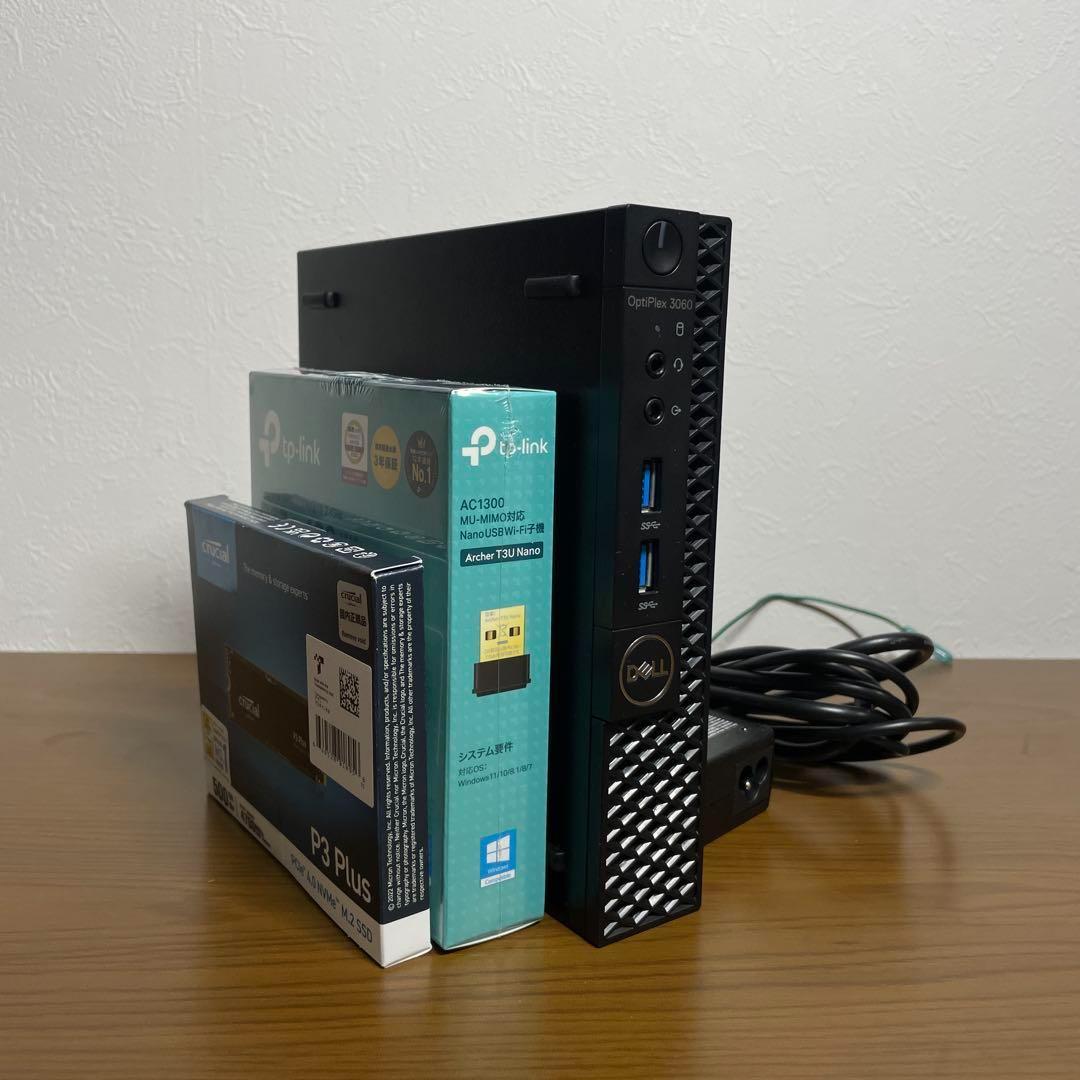 Dellデルデスクトップ 8世代 16GB SSD NVME Win11初期設定