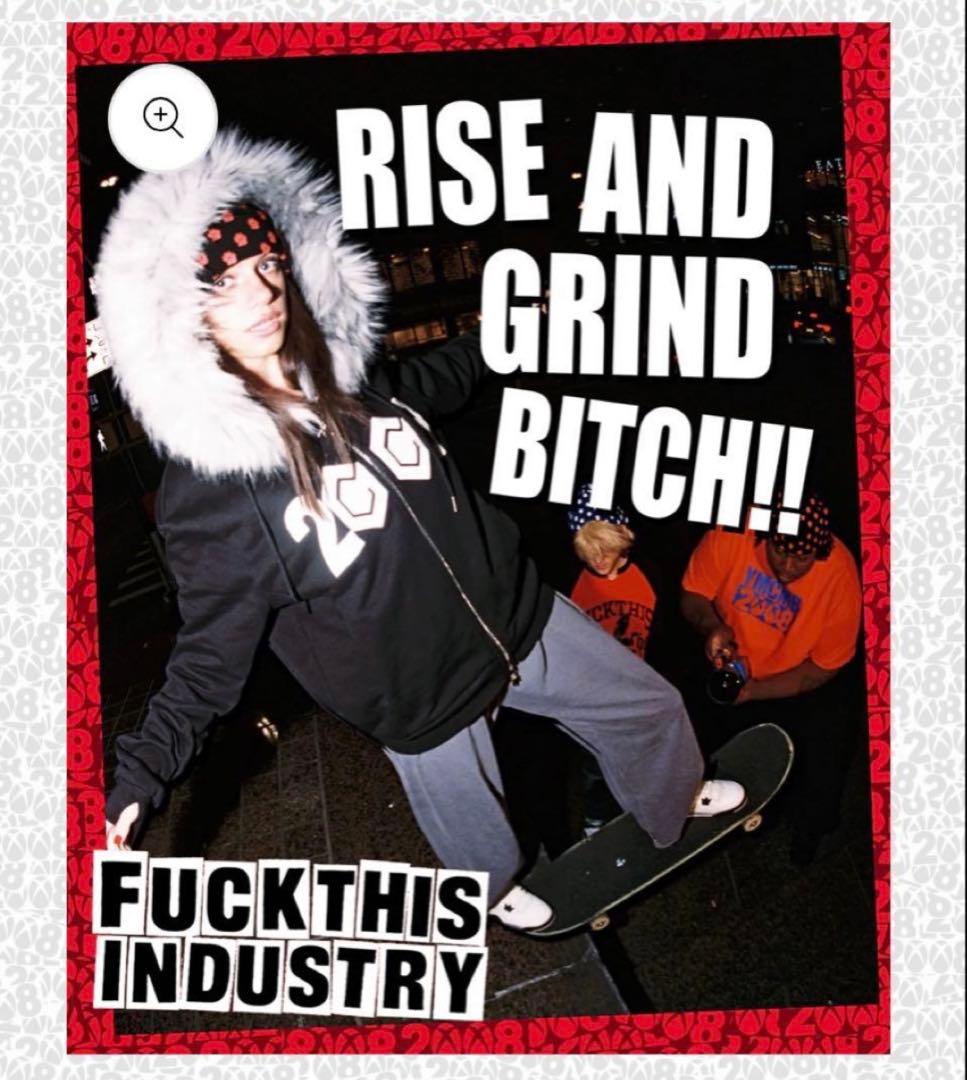 fuckthisindustry 8cube fur zip up M サイズ