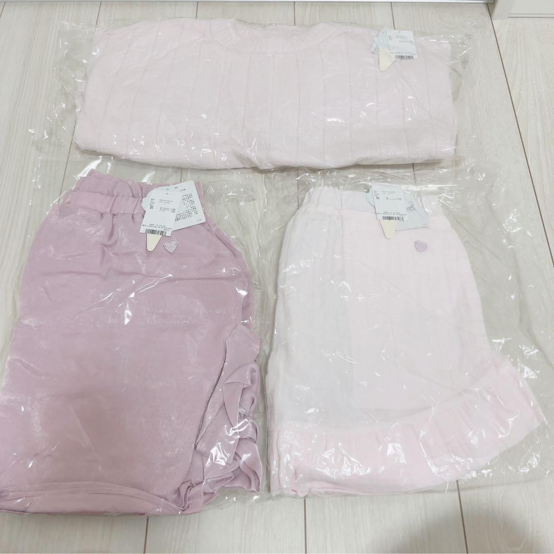 【ジェラートピケ】PINK ピンク ルームウェア セット【タグ付き未着用】