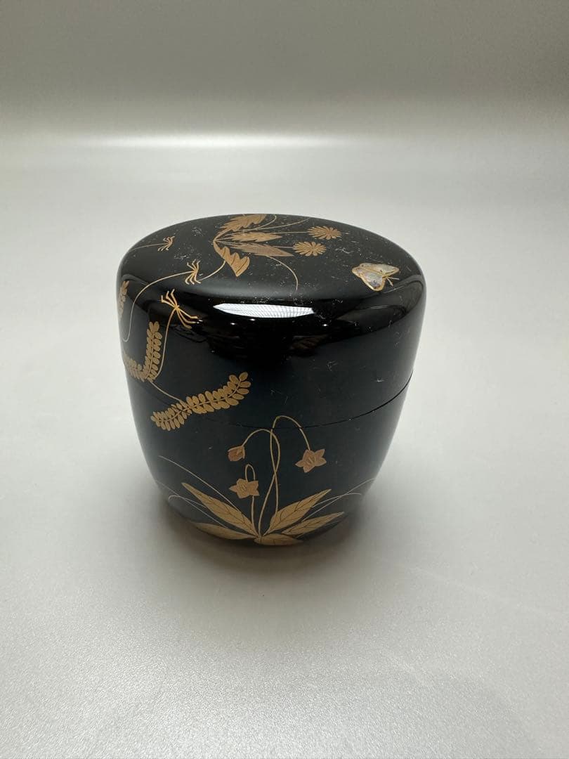 茶道具 蒔絵 春野 棗 恭全作 共箱 美品