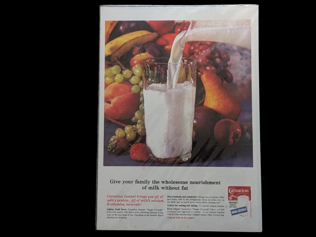 【レア】1950年代〜1970年代のアメリカのヴィンテージ広告ミニポスター4種