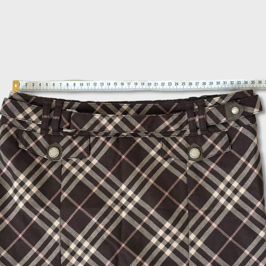 美品 BURBERRYBLUELABELノバチェック マーメイドスカートy2k