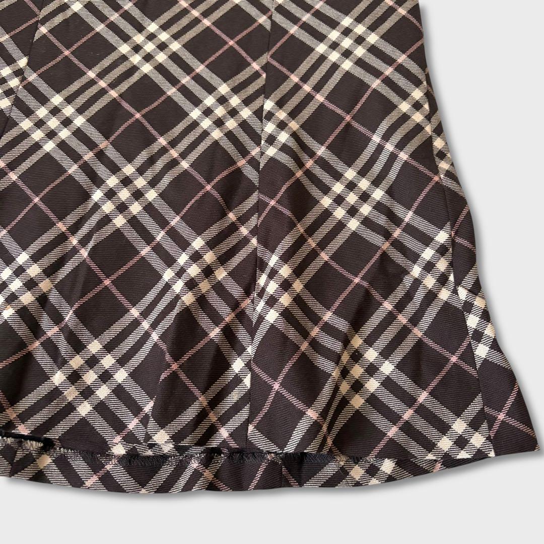 美品 BURBERRYBLUELABELノバチェック マーメイドスカートy2k