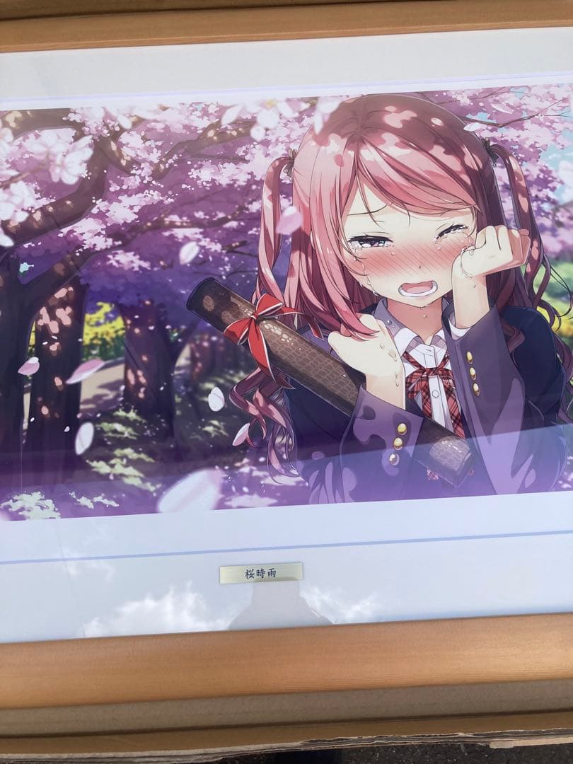 ミクスドメディア　カントク　桜時雨　アールビバン　版画　くるみ