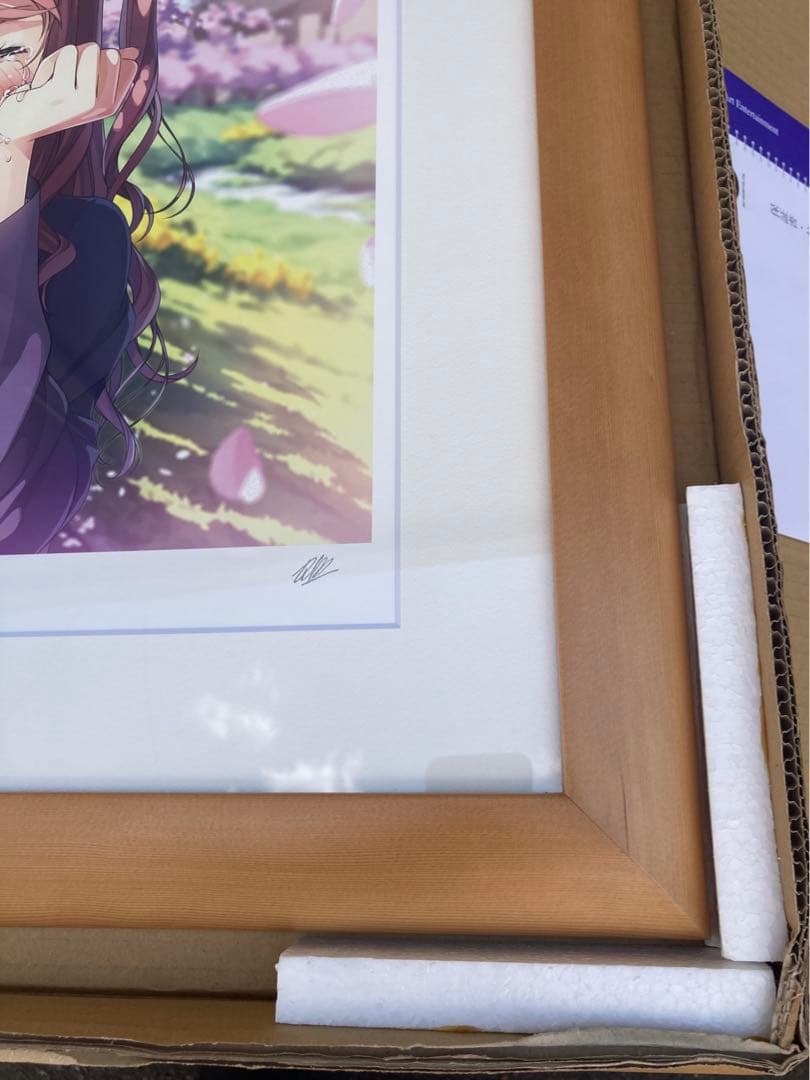 ミクスドメディア　カントク　桜時雨　アールビバン　版画　くるみ