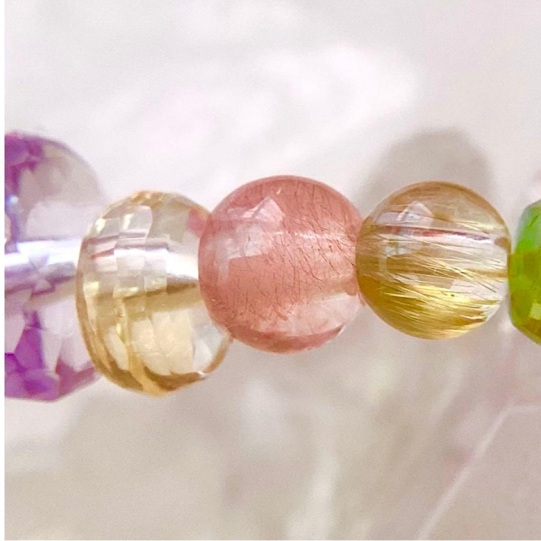 天然石★ブレスレット ストロベリークォーツ ♪ 373