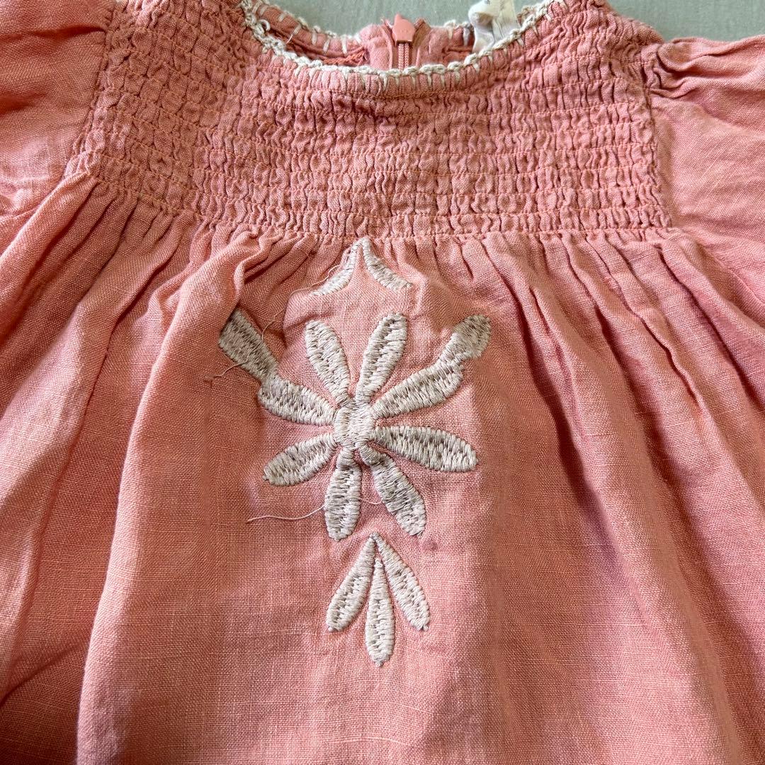 Apolina アポリナ　 セットアップ　リネンチュニック 12-18m 80