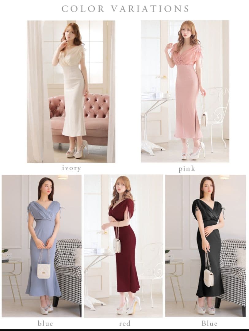 ROBE de FLEURS DEA. ロングドレス　ブラック　sugar