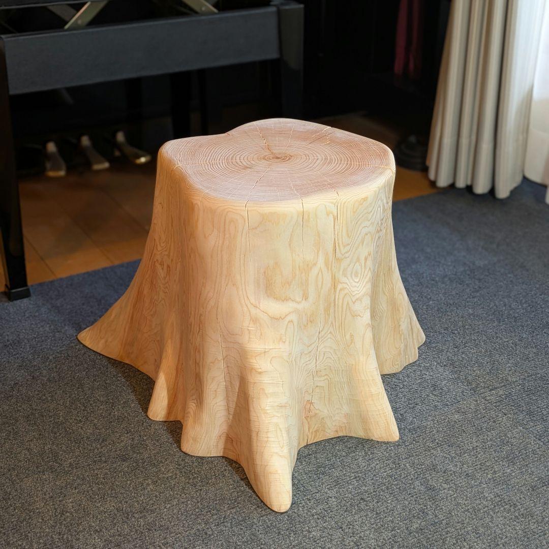 檜　切り株　丸太　椅子　スツール　 テーブル　高さ約31.5㎝