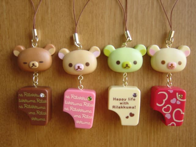♯Gom15BZリラックマチョコフェイスストラップ全6種