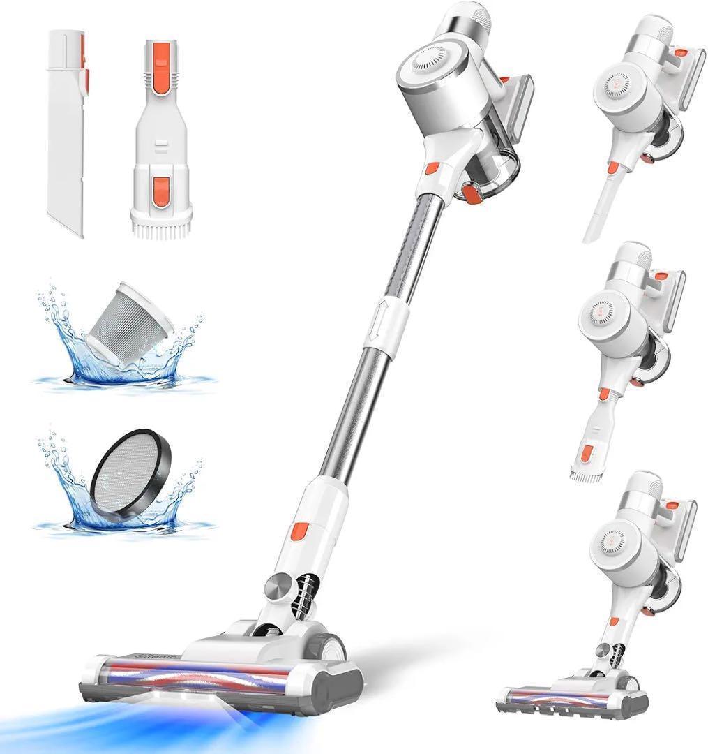 サイクロン 掃除機 コードレス 30Kpa 強力吸引 掃除 壁掛 3way 新品