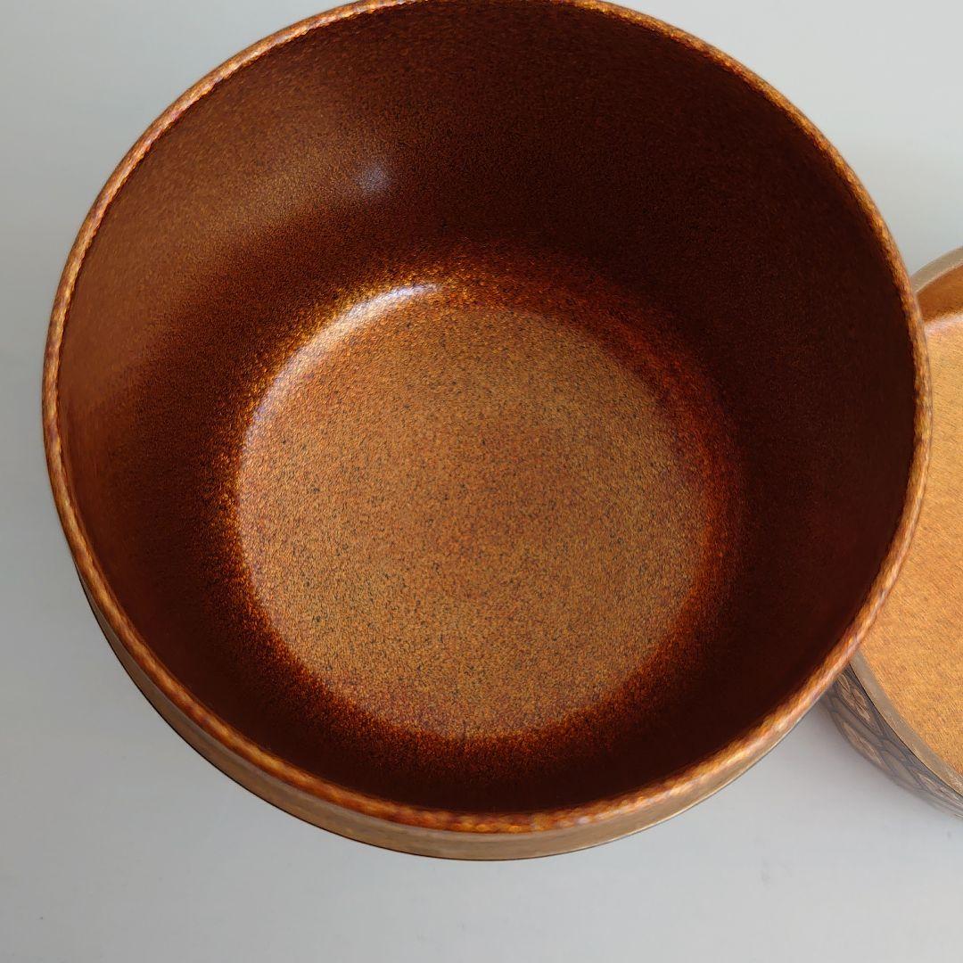 茶平一斎 雪吹 蜀江錦 本蒔絵 内梨地 輪島塗　共箱　共布