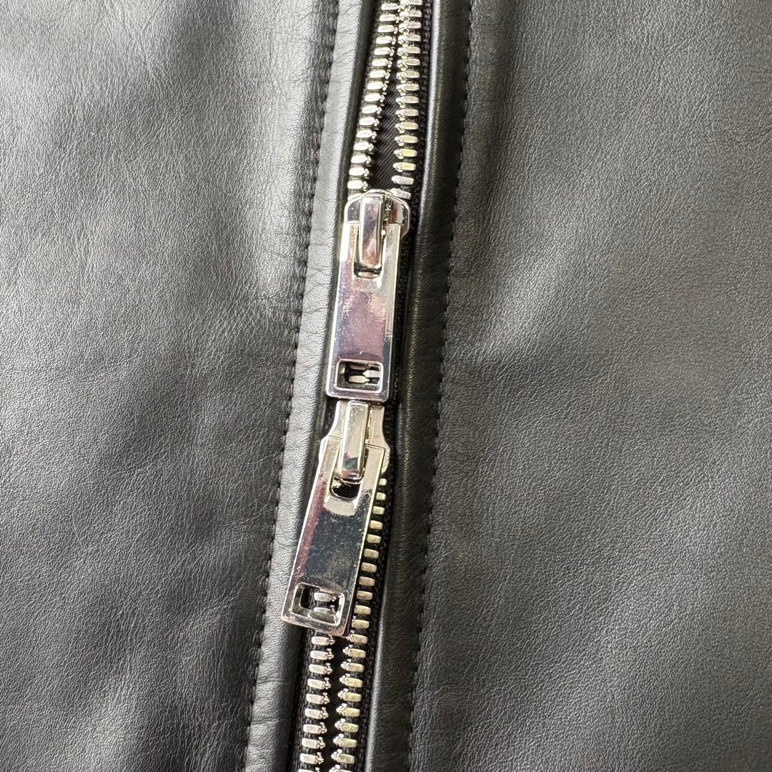 美品 theory セオリー シングルライダースジャケット 牛革 XXL