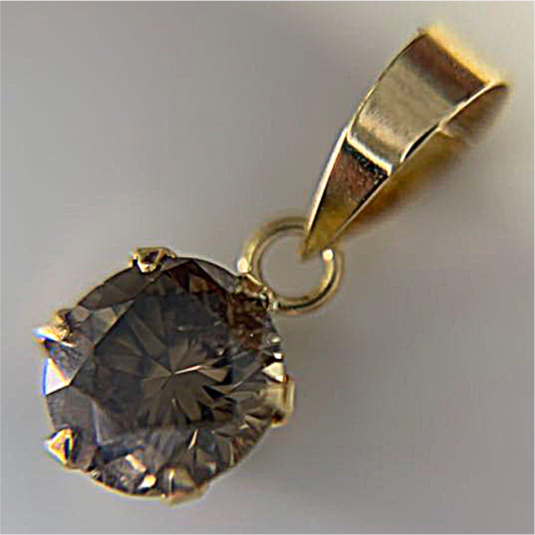 天然ダイヤモンドのK18ペンダントトップ