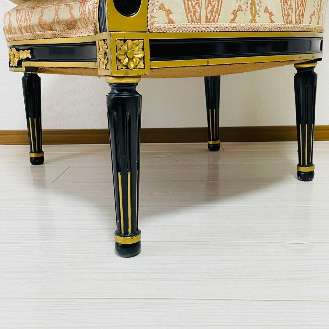 最高級　メローニフランチェスコ　ロココ様式　一人掛けチェア　イタリア製