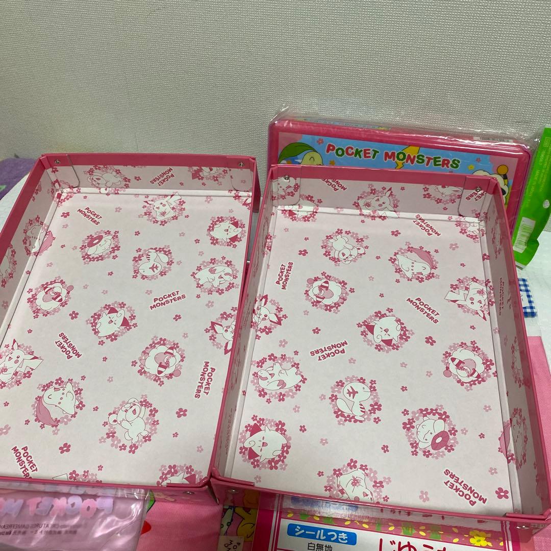 ポケットモンスター 文房具セット　筆箱　お道具箱　巾着　初期　平成レトロ　当時物